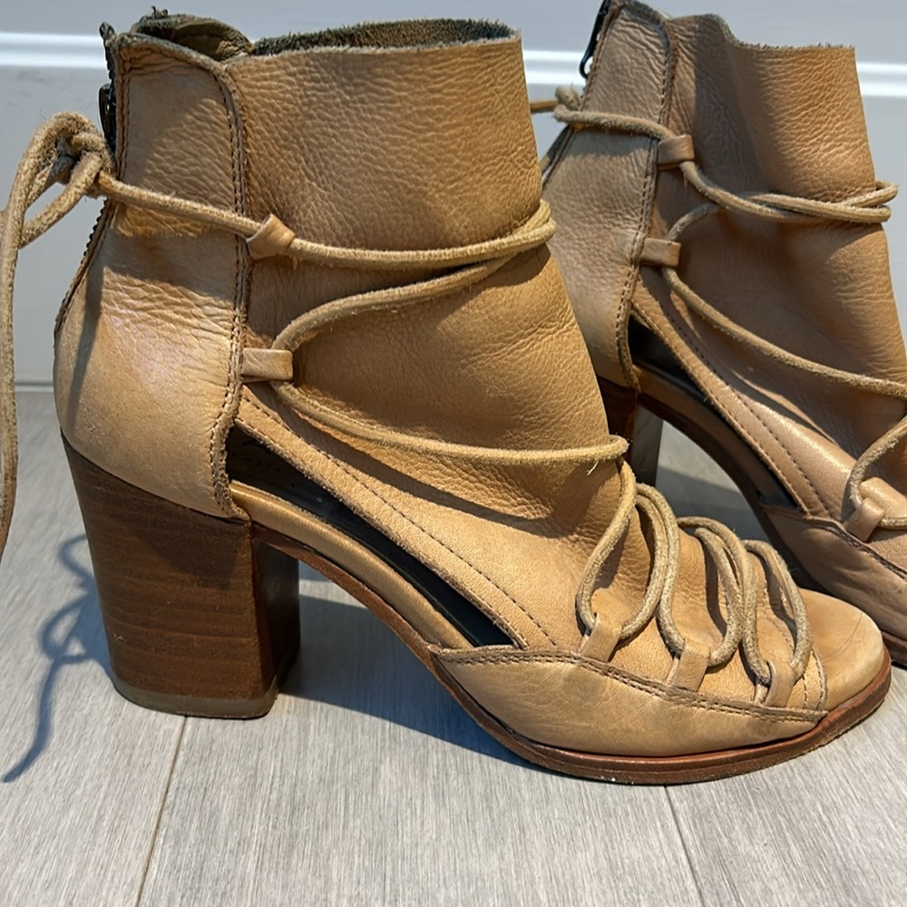 Leather Open Toe Boot - image 8